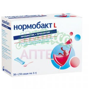 НОРМОБАКТ-L 3Г. №10 ПОР. Д/-Р-РА Д/ПРИЕМА ВНУТРЬ САШЕ